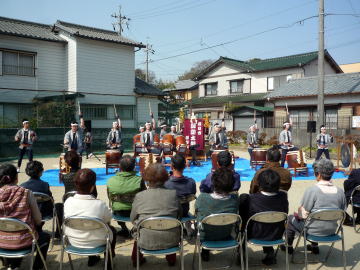 四日市諏訪太鼓保存会の皆さんが盛り上げてくれました