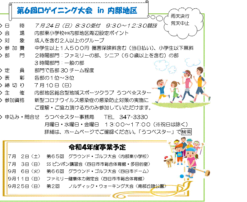 第6回ロゲイニング大会in内部地区